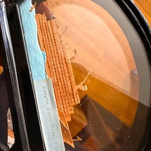 Vintage arch Chinese cork carving diorama